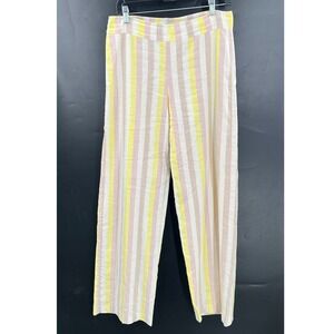 Avenue Montaigne Flavia wide leg stripe linen pant playful coastal grandaughter